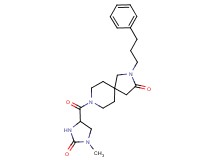 8-[(1-methyl-2-oxoimidazolidin-4-yl)carbonyl]-2-(3-phenylpropyl)-2,8-diazaspiro[4.5]decan-3-one
