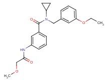 N-cyclopropyl-N-(3-ethoxybenzyl)-3-[(methoxyacetyl)amino]benzamide