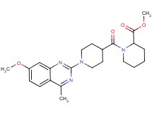 methyl 1-{[1-(7-methoxy-4-methyl-2-quinazolinyl)-4-piperidinyl]carbonyl}-2-piperidinecarboxylate