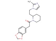 1-(1,3-benzodioxol-5-ylacetyl)-2-[2-(2-methyl-1H-imidazol-1-yl)ethyl]piperidine