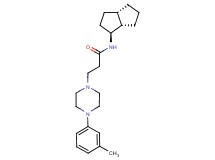 3-[4-(3-methylphenyl)piperazin-1-yl]-N-[(1S*,3aS*,6aS*)-octahydropentalen-1-yl]propanamide