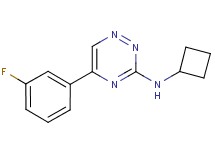 N-cyclobutyl-5-(3-fluorophenyl)-1,2,4-triazin-3-amine