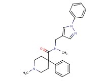N,1-dimethyl-4-phenyl-N-[(1-phenyl-1H-pyrazol-4-yl)methyl]-4-piperidinecarboxamide