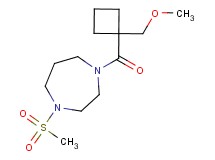 1-{[1-(methoxymethyl)cyclobutyl]carbonyl}-4-(methylsulfonyl)-1,4-diazepane