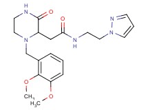 2-[1-(2,3-dimethoxybenzyl)-3-oxo-2-piperazinyl]-N-[2-(1H-pyrazol-1-yl)ethyl]acetamide