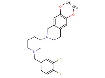 2-[1-(3,4-difluorobenzyl)-3-piperidinyl]-6,7-dimethoxy-1,2,3,4-tetrahydroisoquinoline