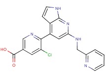 5-chloro-6-{6-[(pyridin-2-ylmethyl)amino]-1H-pyrrolo[2,3-b]pyridin-4-yl}nicotinic acid