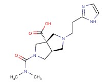 (3aS*,6aS*)-2-[(dimethylamino)carbonyl]-5-[2-(1H-imidazol-2-yl)ethyl]hexahydropyrrolo[3,4-c]pyrrole-3a(1H)-carboxylic acid