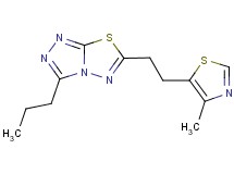 6-[2-(4-methyl-1,3-thiazol-5-yl)ethyl]-3-propyl[1,2,4]triazolo[3,4-b][1,3,4]thiadiazole