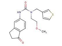 N-(2-methoxyethyl)-N'-(1-oxo-2,3-dihydro-1H-inden-5-yl)-N-(3-thienylmethyl)urea