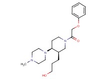 3-[(3R*,4S*)-4-(4-methylpiperazin-1-yl)-1-(phenoxyacetyl)piperidin-3-yl]propan-1-ol