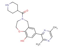7-(3,6-dimethylpyrazin-2-yl)-4-(piperidin-4-ylcarbonyl)-2,3,4,5-tetrahydro-1,4-benzoxazepin-9-ol