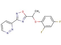 3-{5-[1-(2,4-difluorophenoxy)ethyl]-1,2,4-oxadiazol-3-yl}pyridazine