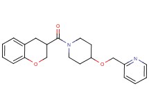 2-({[1-(3,4-dihydro-2H-chromen-3-ylcarbonyl)piperidin-4-yl]oxy}methyl)pyridine