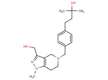4-(4-{[3-(hydroxymethyl)-1-methyl-1,4,6,7-tetrahydro-5H-pyrazolo[4,3-c]pyridin-5-yl]methyl}phenyl)-2-methyl-2-butanol