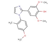 2,6-dimethoxy-4-[1-(4-methoxy-2-methylphenyl)-1H-imidazol-2-yl]phenol