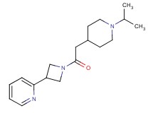 2-{1-[(1-isopropyl-4-piperidinyl)acetyl]-3-azetidinyl}pyridine