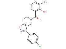 2-{[3-(4-chlorophenyl)-6,7-dihydroisoxazolo[4,5-c]pyridin-5(4H)-yl]carbonyl}-6-methylphenol