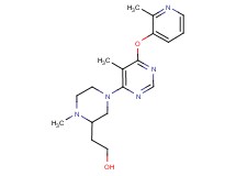 2-(1-methyl-4-{5-methyl-6-[(2-methyl-3-pyridinyl)oxy]-4-pyrimidinyl}-2-piperazinyl)ethanol