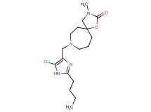 8-[(2-butyl-5-chloro-1H-imidazol-4-yl)methyl]-3-methyl-1-oxa-3,8-diazaspiro[4.6]undecan-2-one