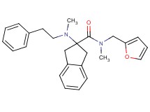 N-(2-furylmethyl)-N-methyl-2-[methyl(2-phenylethyl)amino]-2-indanecarboxamide
