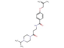N-[3-(4-isopropylpiperazin-1-yl)-3-oxopropyl]-4-[(2-methylprop-2-en-1-yl)oxy]benzamide