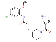 N-(5-chloro-2-methoxyphenyl)-3-[1-(1H-pyrrol-3-ylcarbonyl)piperidin-3-yl]propanamide