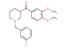 (3,4-dimethoxyphenyl)[1-(3-fluorobenzyl)-3-piperidinyl]methanone