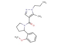 4-{[2-(2-methoxyphenyl)-1-pyrrolidinyl]carbonyl}-5-methyl-1-propyl-1H-pyrazole