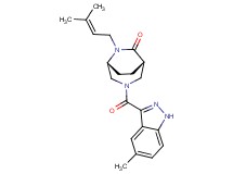 (1S*,5R*)-6-(3-methyl-2-buten-1-yl)-3-[(5-methyl-1H-indazol-3-yl)carbonyl]-3,6-diazabicyclo[3.2.2]nonan-7-one