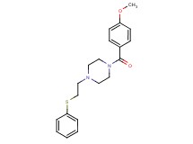 1-(4-methoxybenzoyl)-4-[2-(phenylthio)ethyl]piperazine