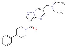 N-ethyl-N-({3-[(4-phenylpiperidin-1-yl)carbonyl]pyrazolo[1,5-a]pyrimidin-6-yl}methyl)ethanamine