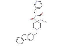 8-(9H-fluoren-2-ylmethyl)-1-methyl-3-(3-pyridinylmethyl)-1,3,8-triazaspiro[4.5]decane-2,4-dione