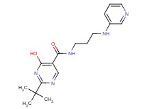 2-tert-butyl-4-hydroxy-N-[3-(pyridin-3-ylamino)propyl]pyrimidine-5-carboxamide