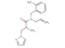 N-allyl-2-methyl-N-(2-methylbenzyl)-3-(1H-pyrazol-1-yl)propanamide