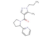 2-{1-[(5-methyl-1-propyl-1H-pyrazol-4-yl)carbonyl]-2-pyrrolidinyl}pyridine