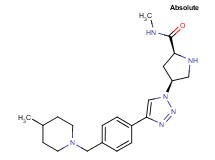 (4S)-N-methyl-4-(4-{4-[(4-methyl-1-piperidinyl)methyl]phenyl}-1H-1,2,3-triazol-1-yl)-L-prolinamide dihydrochloride