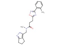 N-methyl-3-[3-(2-methylphenyl)-1,2,4-oxadiazol-5-yl]-N-(2,4,5,6-tetrahydrocyclopenta[c]pyrazol-3-ylmethyl)propanamide