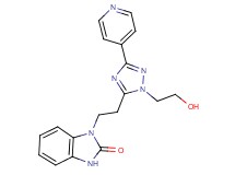 1-{2-[1-(2-hydroxyethyl)-3-pyridin-4-yl-1H-1,2,4-triazol-5-yl]ethyl}-1,3-dihydro-2H-benzimidazol-2-one