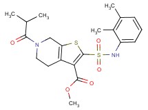 methyl 2-{[(2,3-dimethylphenyl)amino]sulfonyl}-6-isobutyryl-4,5,6,7-tetrahydrothieno[2,3-c]pyridine-3-carboxylate