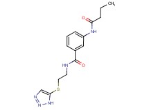 3-(butyrylamino)-N-[2-(1H-1,2,3-triazol-5-ylthio)ethyl]benzamide