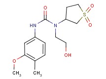 N-(1,1-dioxidotetrahydro-3-thienyl)-N-(2-hydroxyethyl)-N'-(3-methoxy-4-methylphenyl)urea