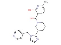 6-methyl-3-({3-[1-(4-pyridinylmethyl)-1H-imidazol-2-yl]-1-piperidinyl}carbonyl)-2-pyridinol
