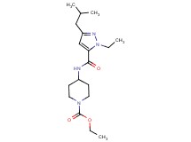 ethyl 4-{[(1-ethyl-3-isobutyl-1H-pyrazol-5-yl)carbonyl]amino}-1-piperidinecarboxylate