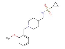 N-{[1-(2-methoxybenzyl)piperidin-4-yl]methyl}cyclopropanesulfonamide