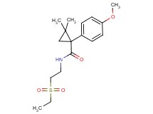 N-[2-(ethylsulfonyl)ethyl]-1-(4-methoxyphenyl)-2,2-dimethylcyclopropanecarboxamide