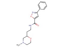 N-[2-(4-methylmorpholin-2-yl)ethyl]-3-phenylisoxazole-5-carboxamide