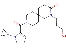 9-[(1-cyclopropyl-1H-pyrrol-2-yl)carbonyl]-2-(3-hydroxypropyl)-2,9-diazaspiro[5.5]undecan-3-one