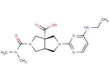 (3aS*,6aS*)-2-[(dimethylamino)carbonyl]-5-[4-(ethylamino)-2-pyrimidinyl]hexahydropyrrolo[3,4-c]pyrrole-3a(1H)-carboxylic acid
