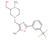 [1-methyl-4-({5-methyl-2-[3-(trifluoromethyl)phenyl]-1,3-oxazol-4-yl}methyl)piperazin-2-yl]methanol